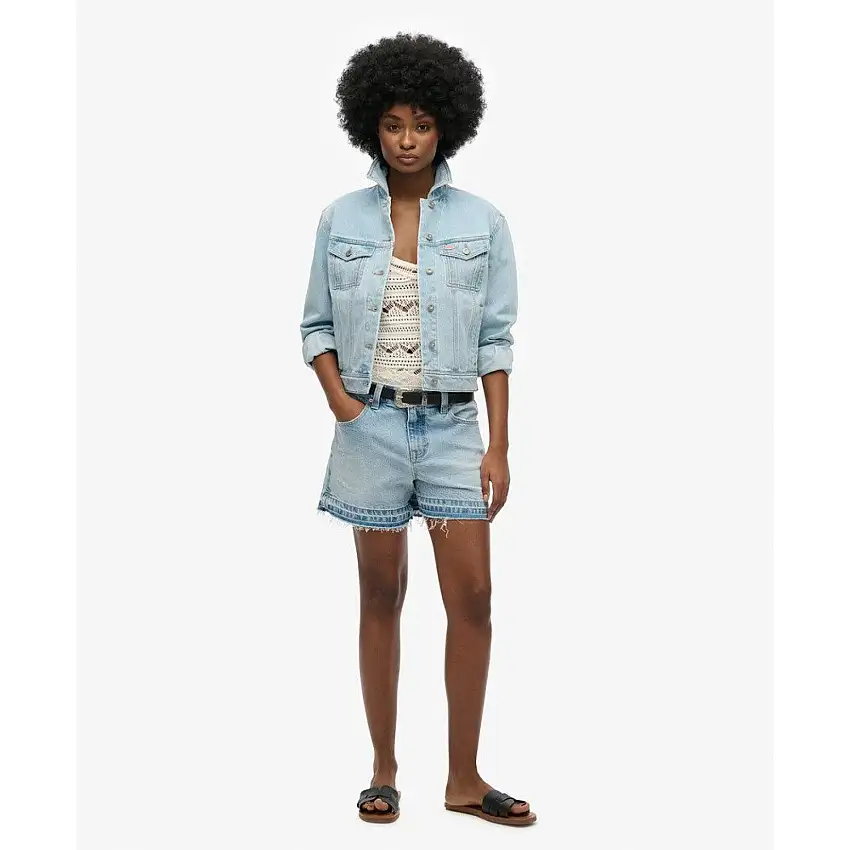 Giacca di jeans fantasia donna Superdry