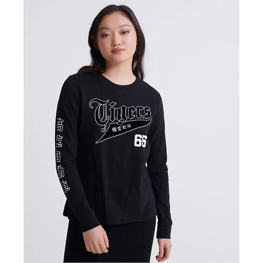 Maglietta a manica lunga da donna Superdry Urban Varsity Skater [Misura S]