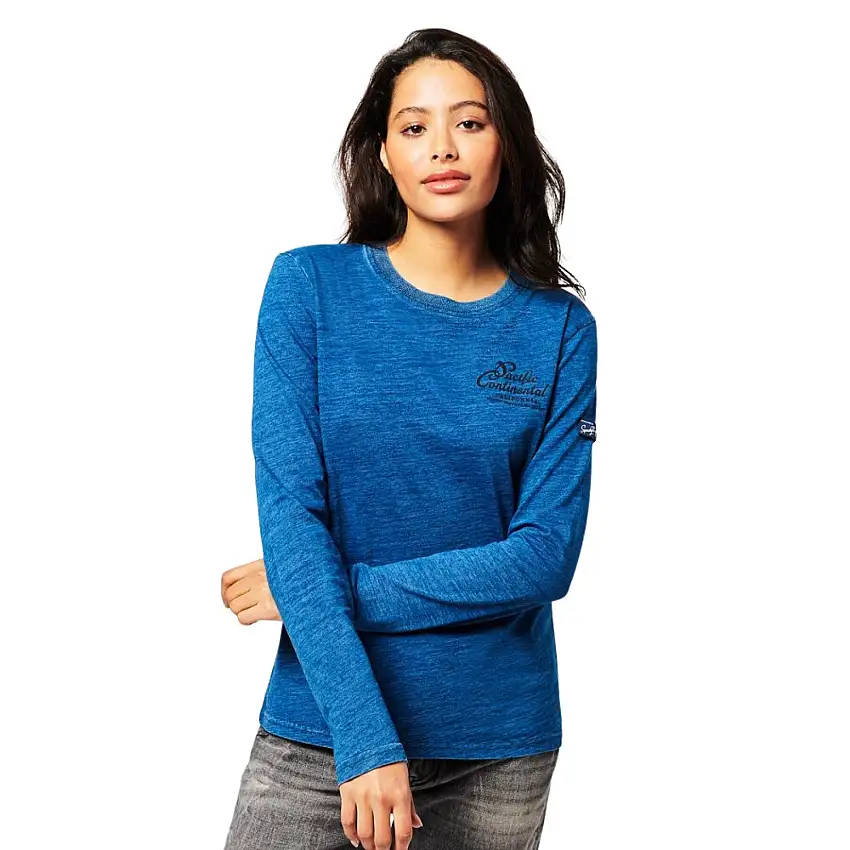 Maglietta a manica lunga da donna Superdry Vintage Indigo [Misura S]