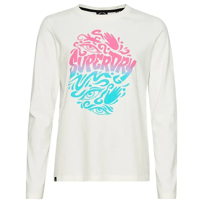 Maglietta a manica lunga da donna Superdry Tribal Grunge Vintage [Misura S]