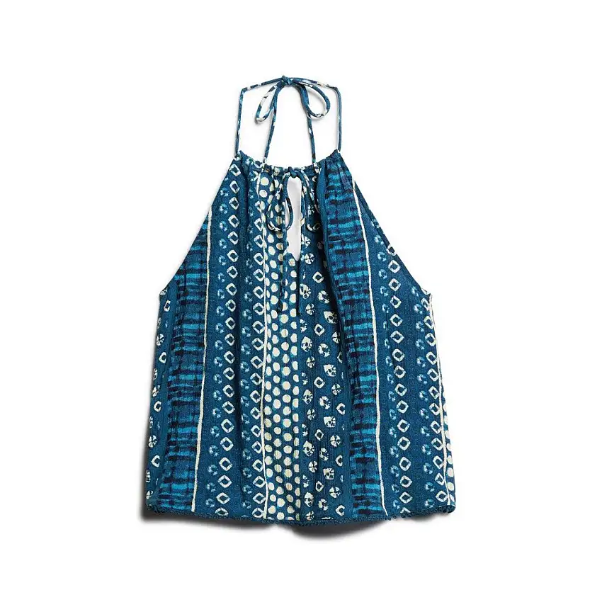 Blusa con schiena nuda e stampa da spiaggia donna Superdry