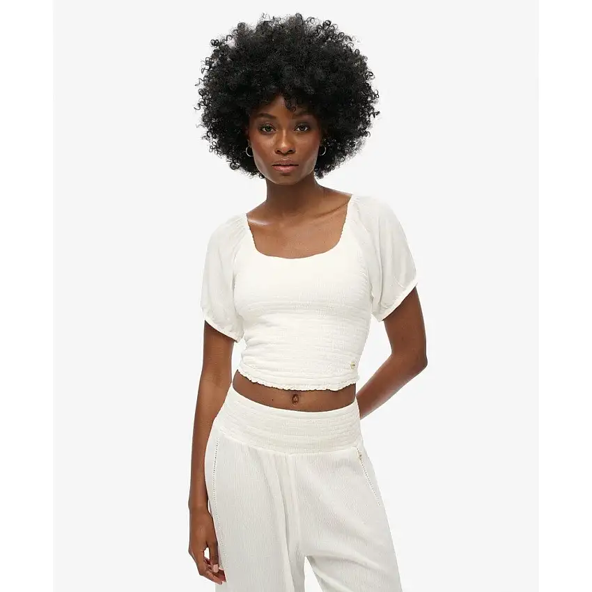 T-shirt donna arricciato Superdry