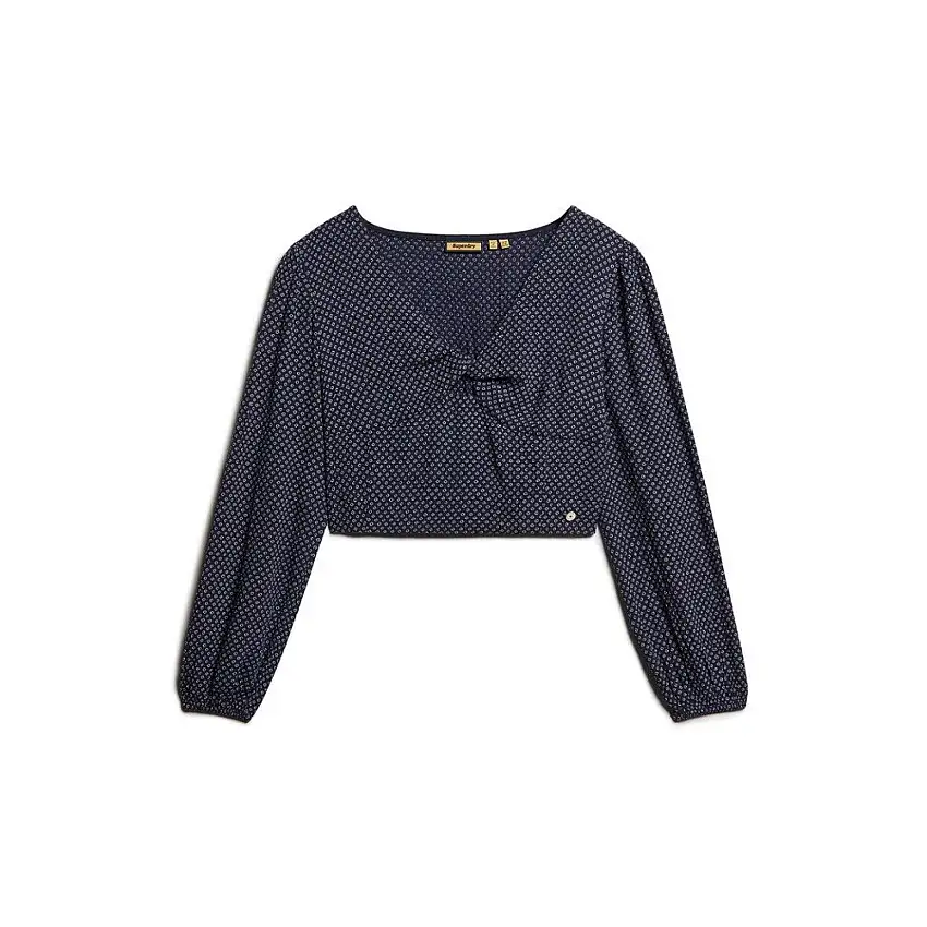 Blusa corta a maniche lunghe donna Superdry