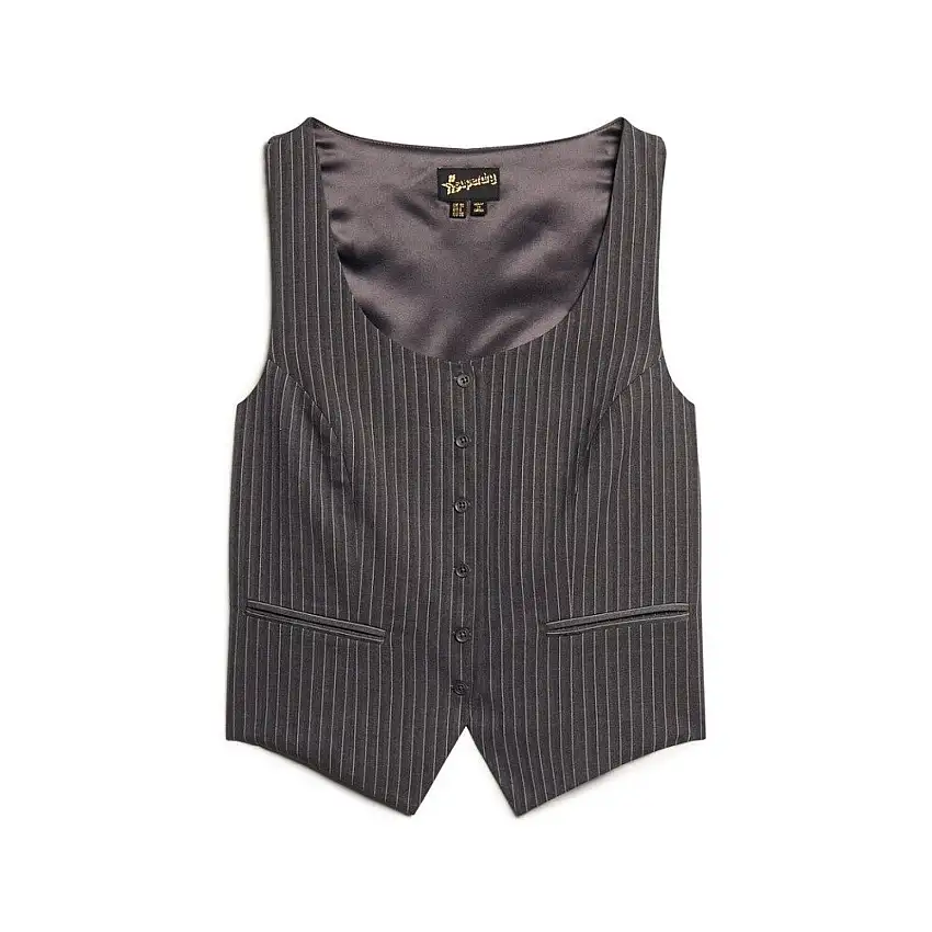 Gilet con retro satinato donna Superdry