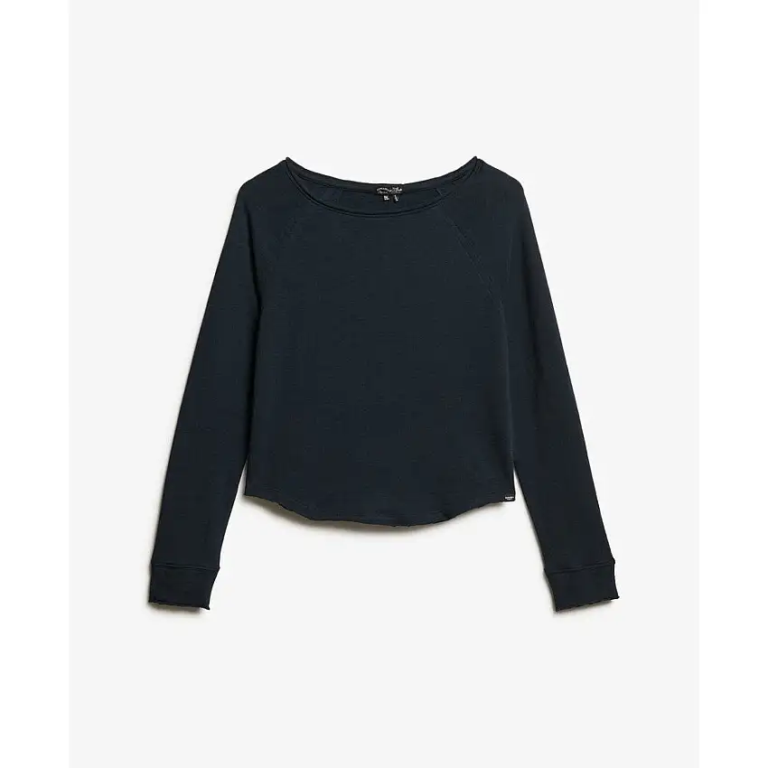 T-shirt a maniche lunghe French Terry donna Superdry [Misura L]