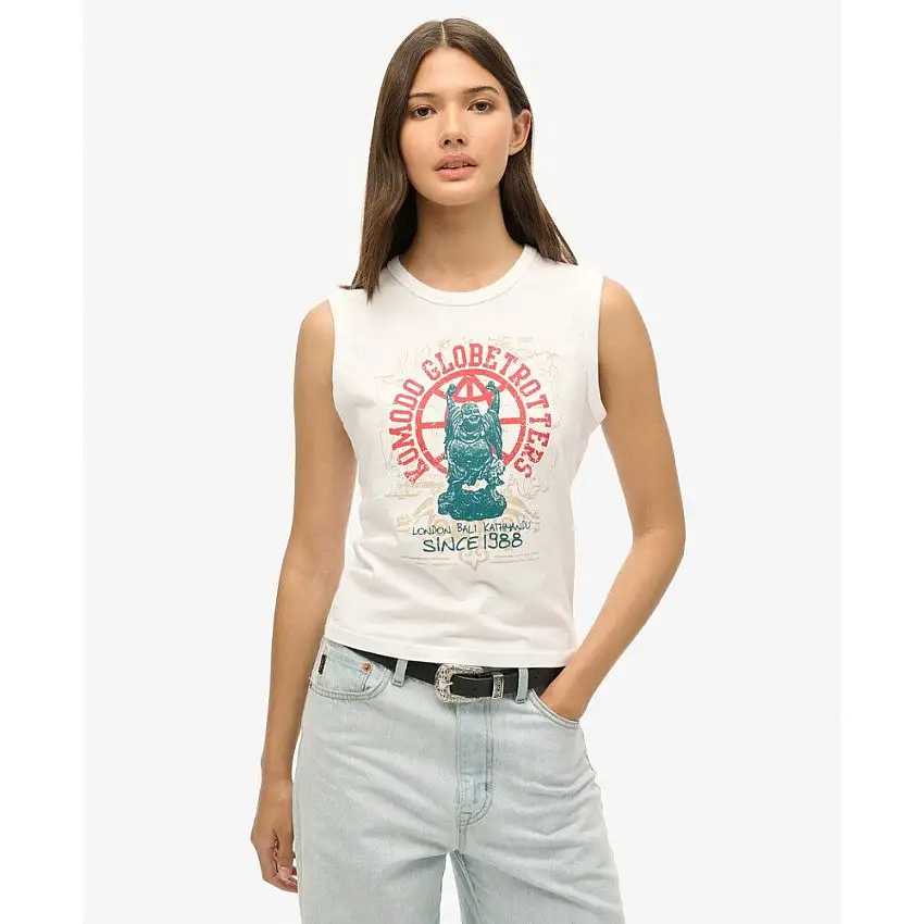 Canottiera da donna Superdry Globe Trotter Komodo