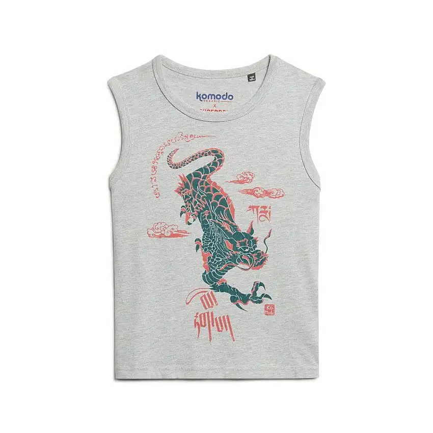 Canottiera da donna slim-fit Superdry Komodo Kailash Dragon