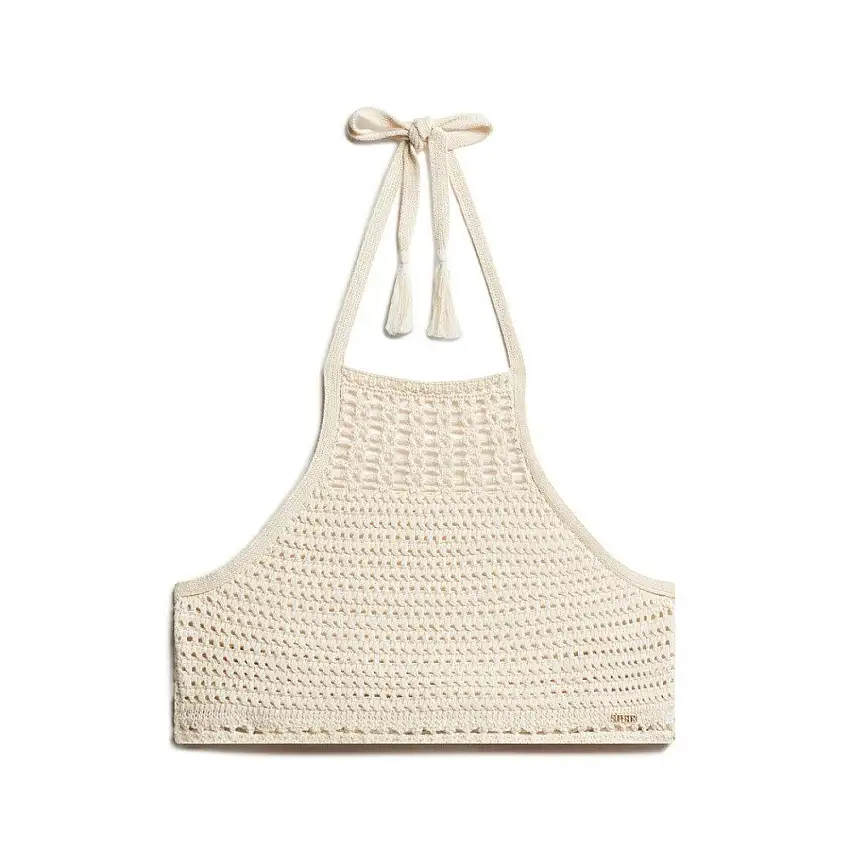 Blusa corta con schiena nuda in crochet donna Superdry