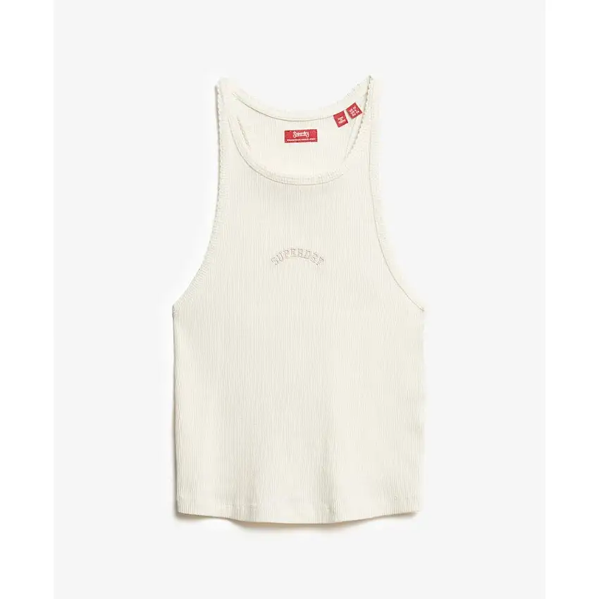 Canottiera con schiena a nuotatore e logo donna Superdry Essential