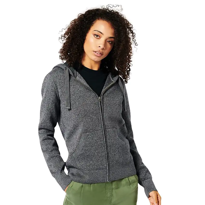 Felpa con cappuccio zip in cotone biologico donna Superdry Essential [Misura S]