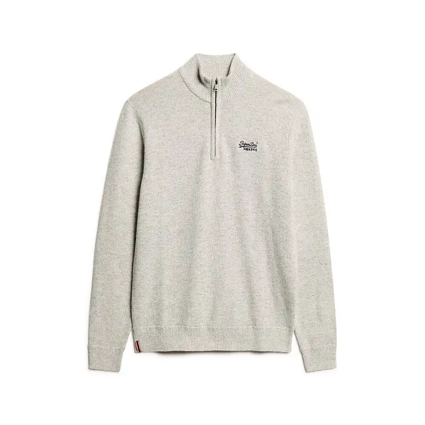 Pullover oversize con collo a zip in maglia donna Superdry Essential