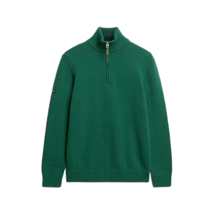 Maglione oversize con col zip in cotone per donna Superdry Classics