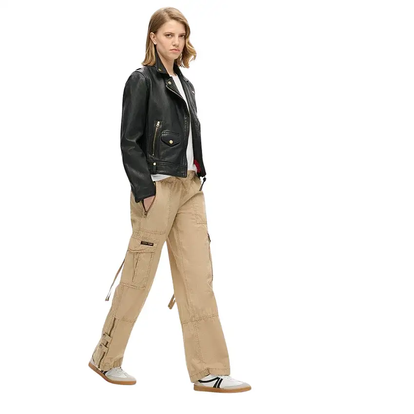 Pantaloni cargo a vita bassa elasticizzati donna Superdry Vintage