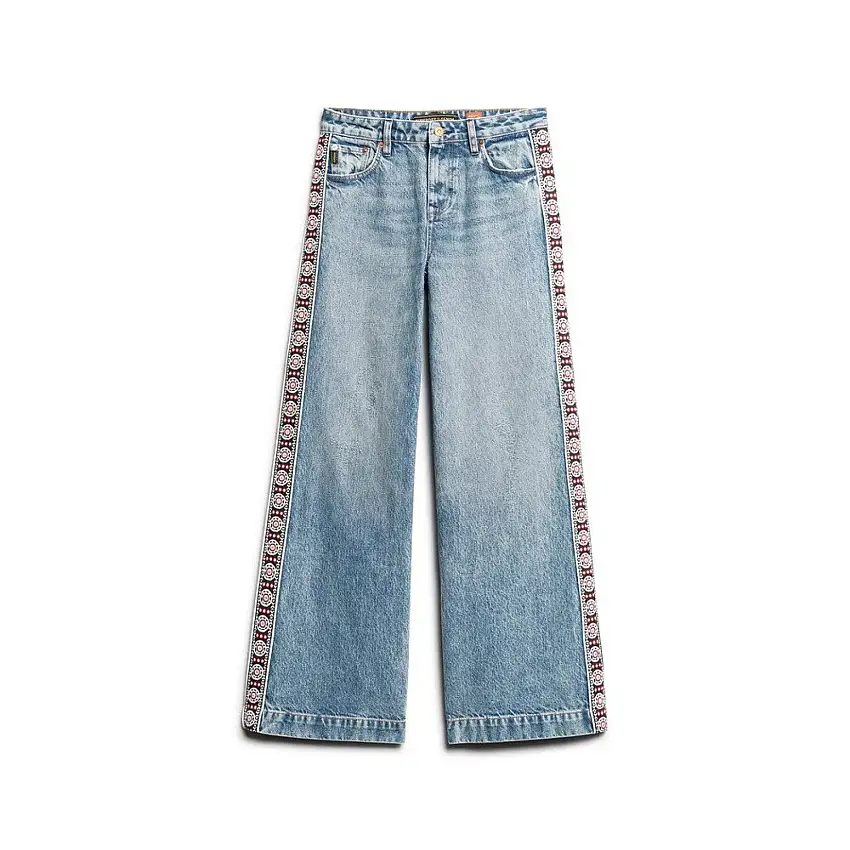 Jeans a gamba larga a campana donna Superdry Boho [Misura 26x30]