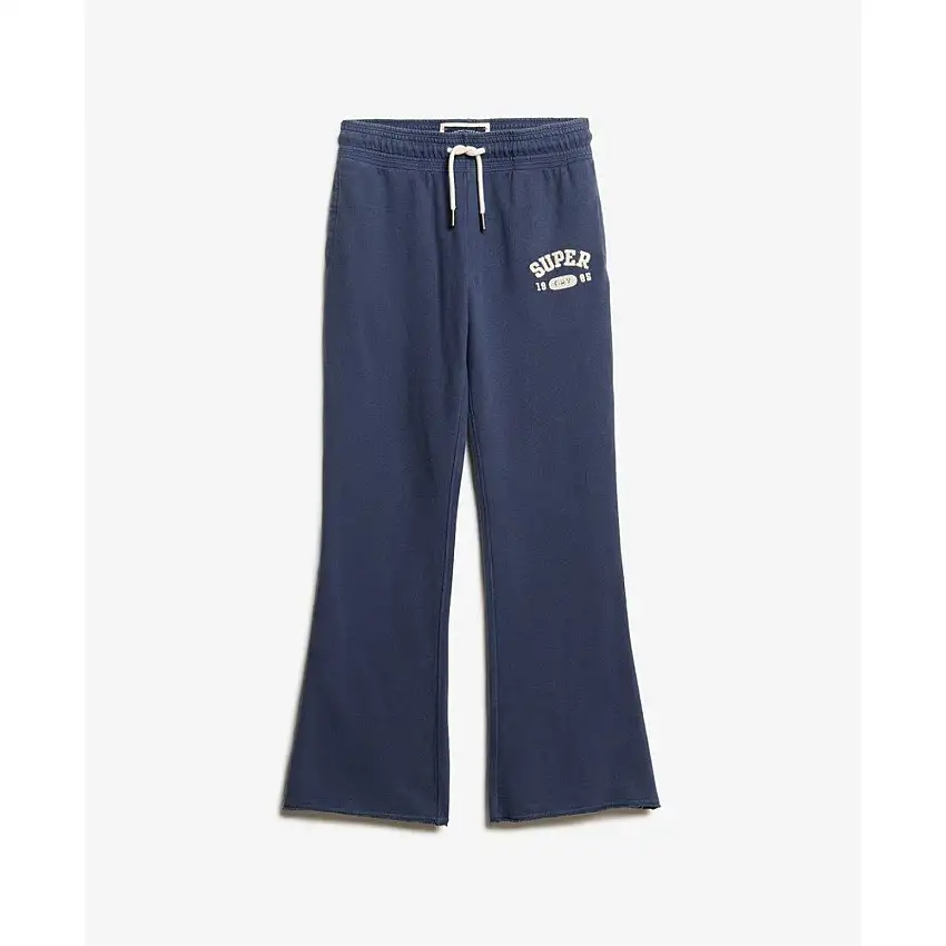 Pantaloni da jogging svasati a vita bassa donna Superdry Athletic Essentials