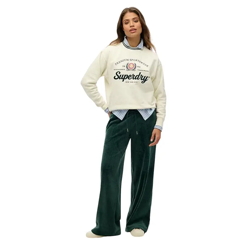 Pantaloni da jogging in velluto donna Superdry Country Club