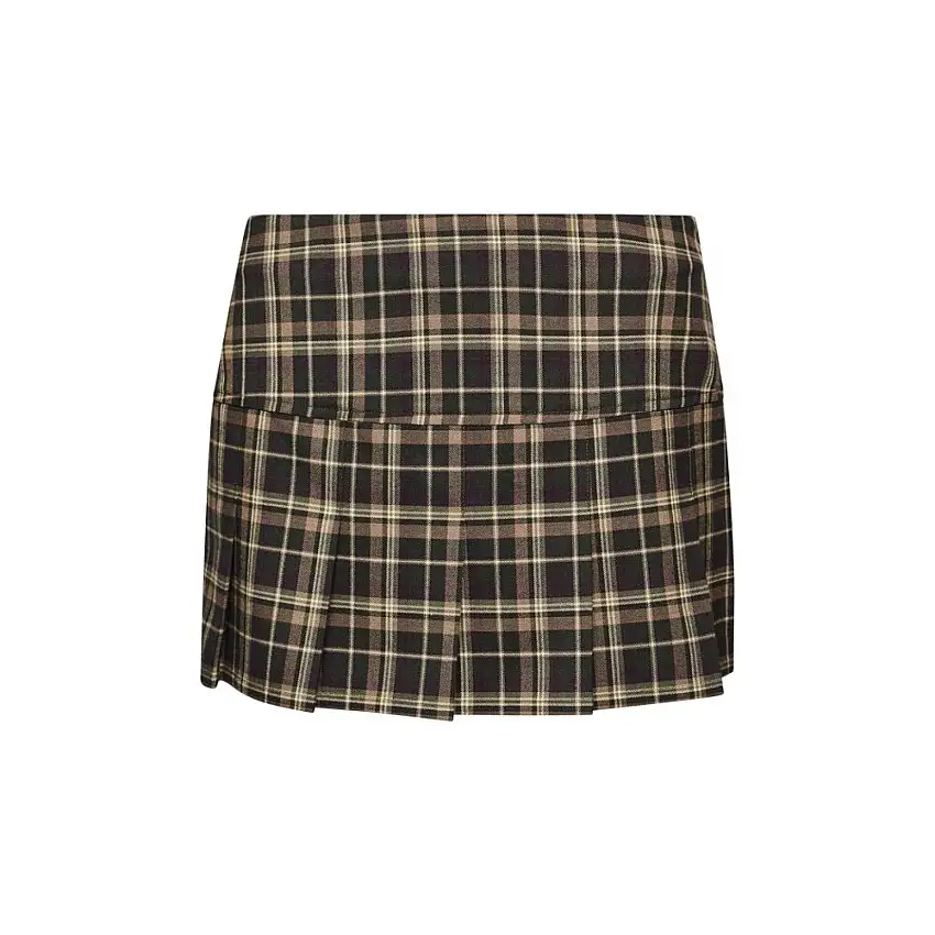 Gonna a quadri semi-pieghettata da donna Superdry [Misura L]