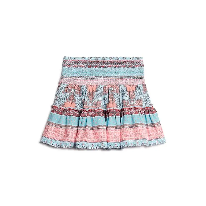 Gonna mini arricciata stampata donna Superdry [Misura S]