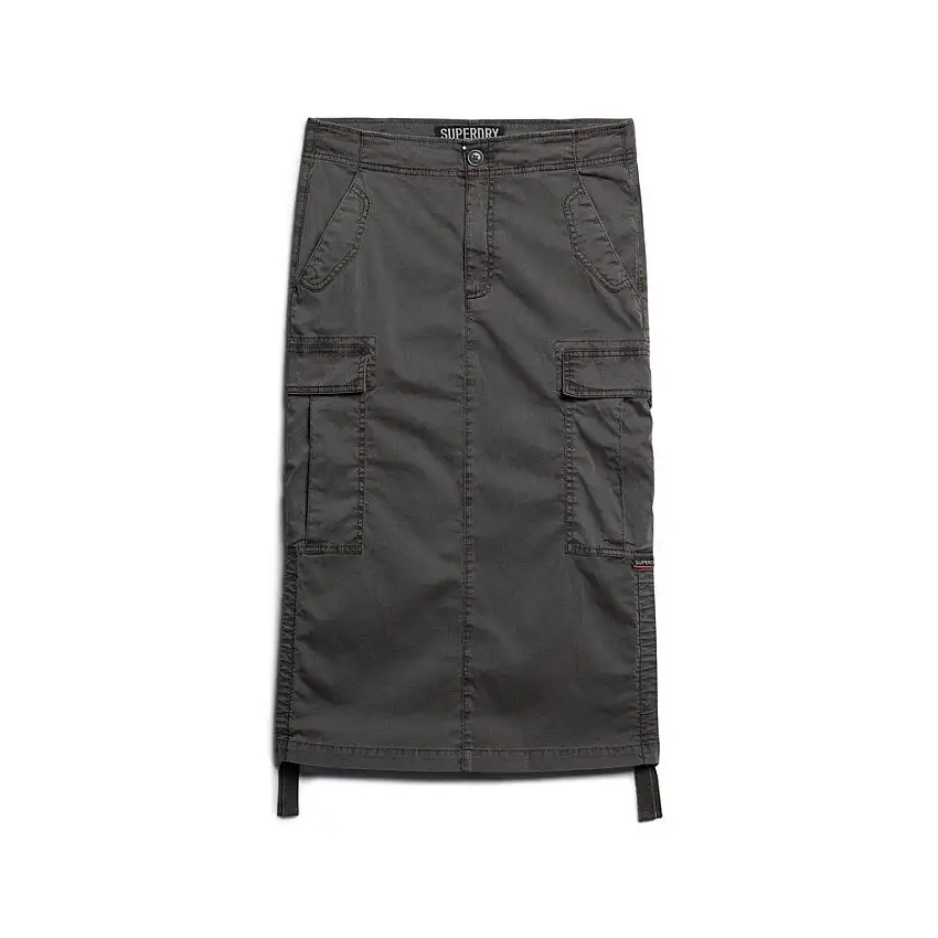 Gonna midi con tasche cargo donna Superdry