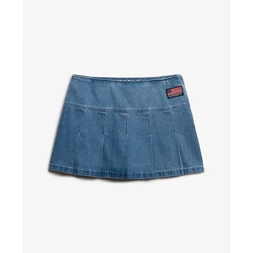 Gonna mini plissettata con inserti donna Superdry