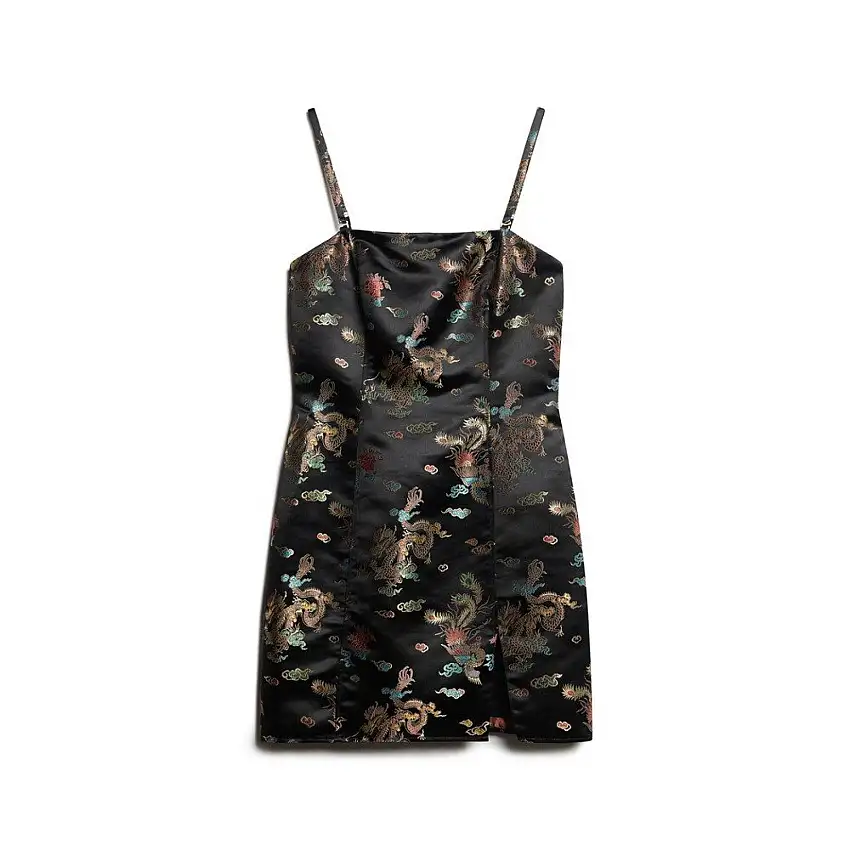 Mini abito in broccato donna Superdry