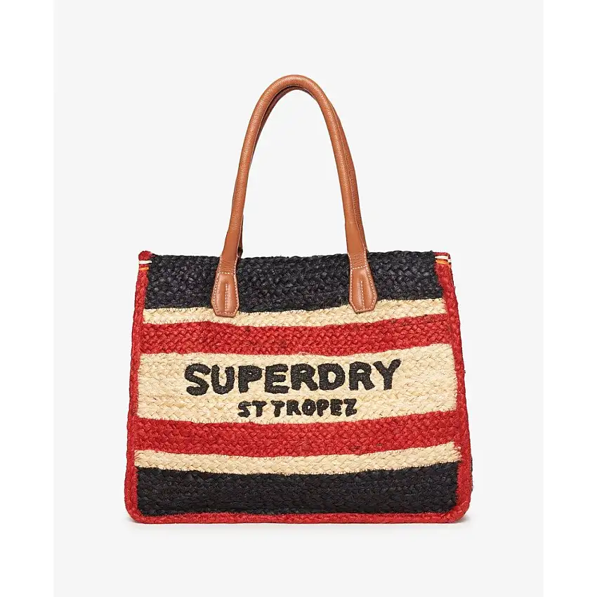 Borsa a rete in rafia donna Superdry Luxe