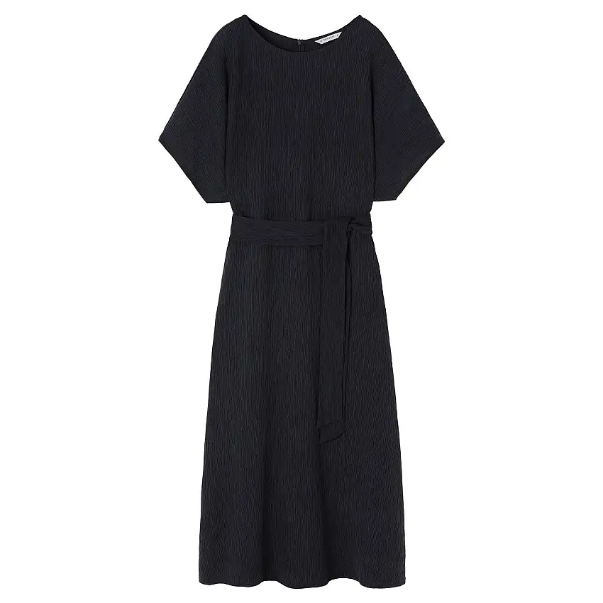 Abito midi arioso in tessuto stropicciato donna Tatuum Lunizma