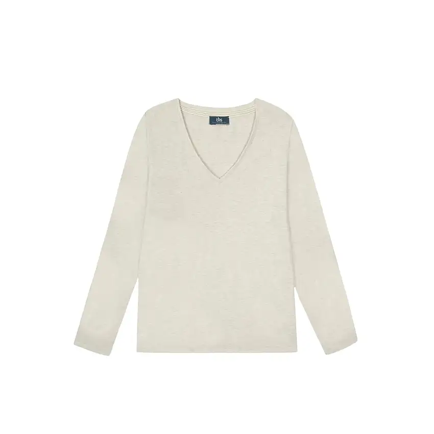 Maglione a maniche lunghe in cotone donna TBS Adinalon