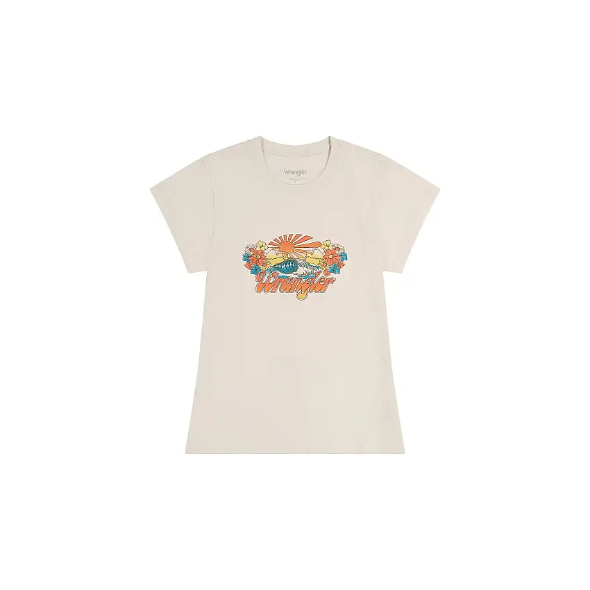 T-shirt da donna Wrangler Shrunken Band Vintage